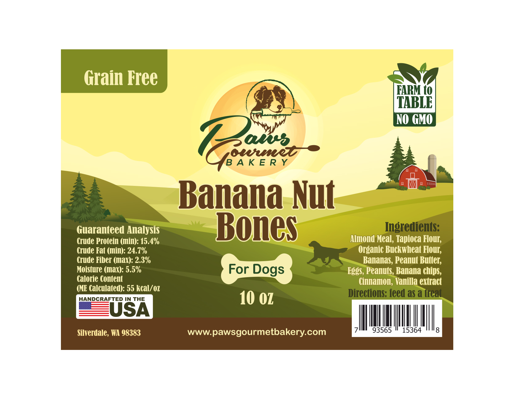 Diseño de Etiqueta por Polina_pro para Paws Gourmet Bakery | Diseño #27090718