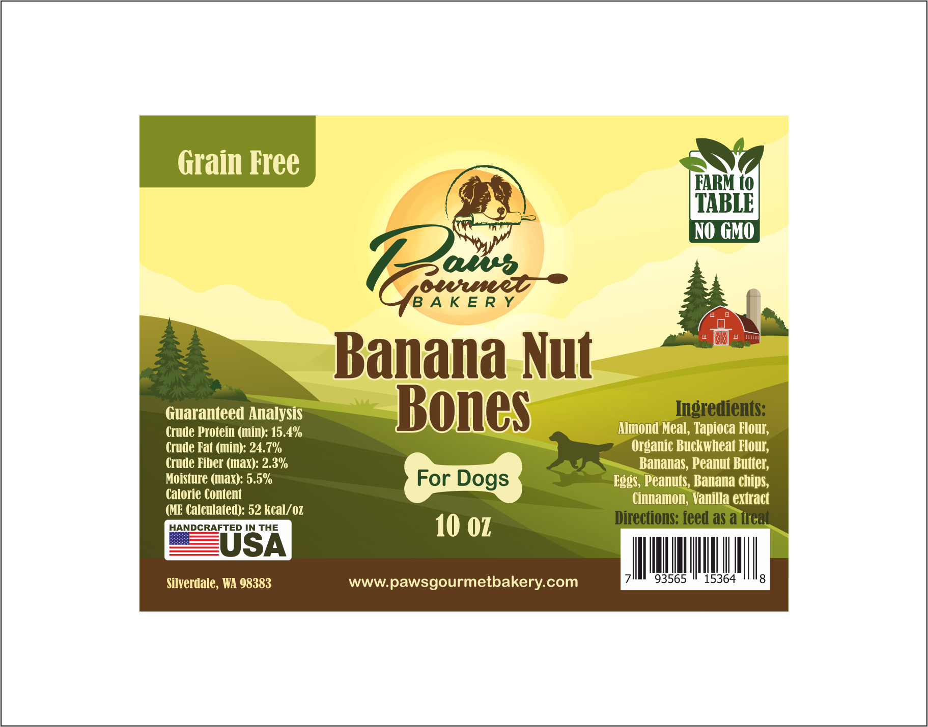 Diseño de Etiqueta por Polina_pro para Paws Gourmet Bakery | Diseño #27095439