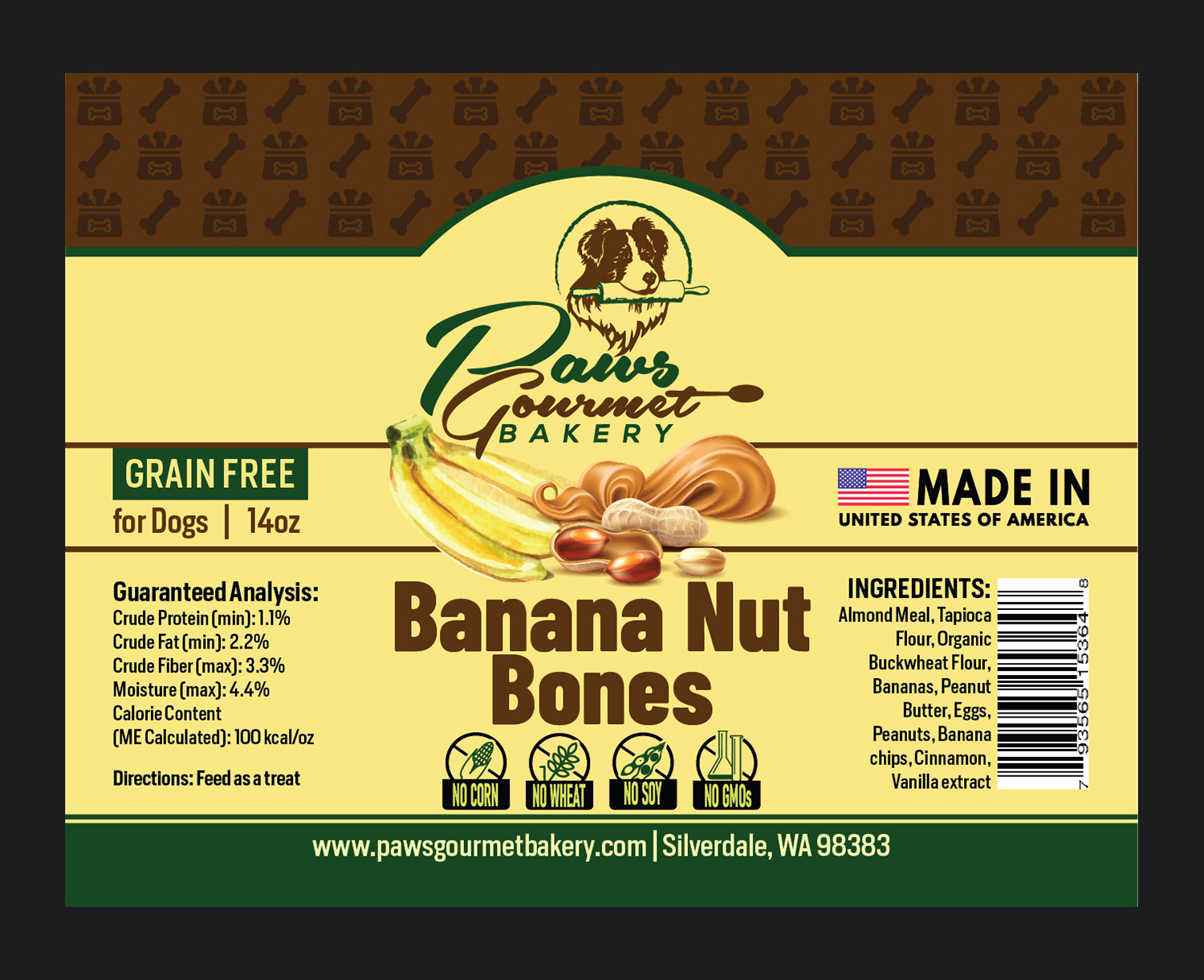 Label Design by Deziners Zone for Paws Gourmet Bakery | Design #26990346