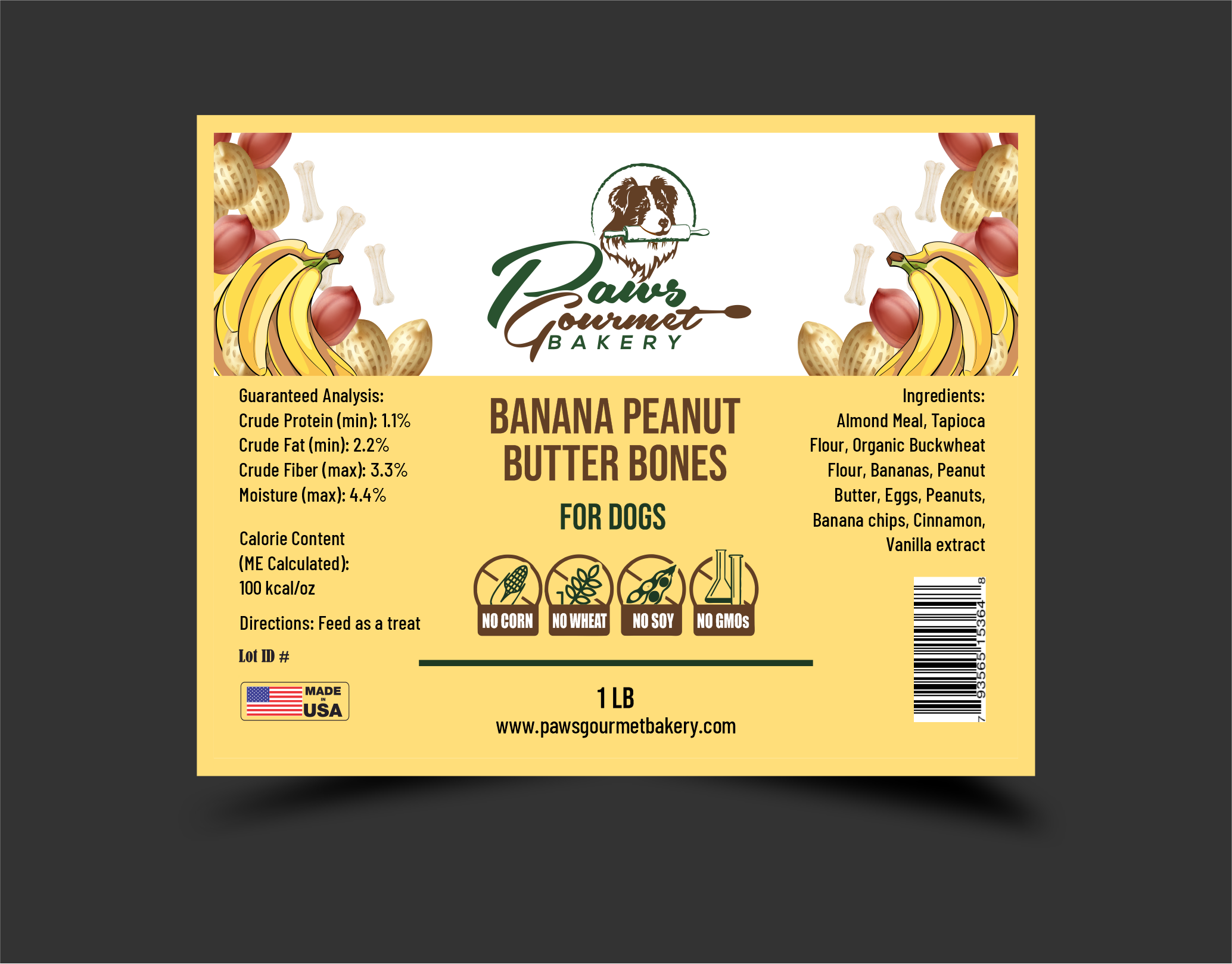 Etikett-Design von sonu parmar für Paws Gourmet Bakery | Design #26984692