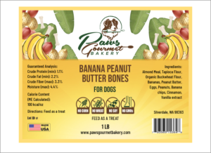 Label Design by sonu parmar for Paws Gourmet Bakery | Design: #26986520