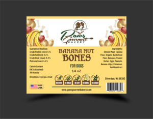 Label Design by sonu parmar for Paws Gourmet Bakery | Design: #26987396