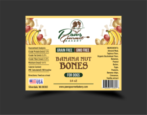 Label Design by sonu parmar for Paws Gourmet Bakery | Design: #26988622