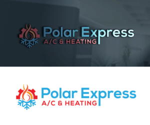 Polar Express A/C & Heating | Logo Design by adam jak