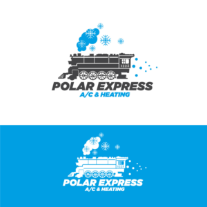 Polar Express A/C & Heating | Logo Design by Graphic Bricks