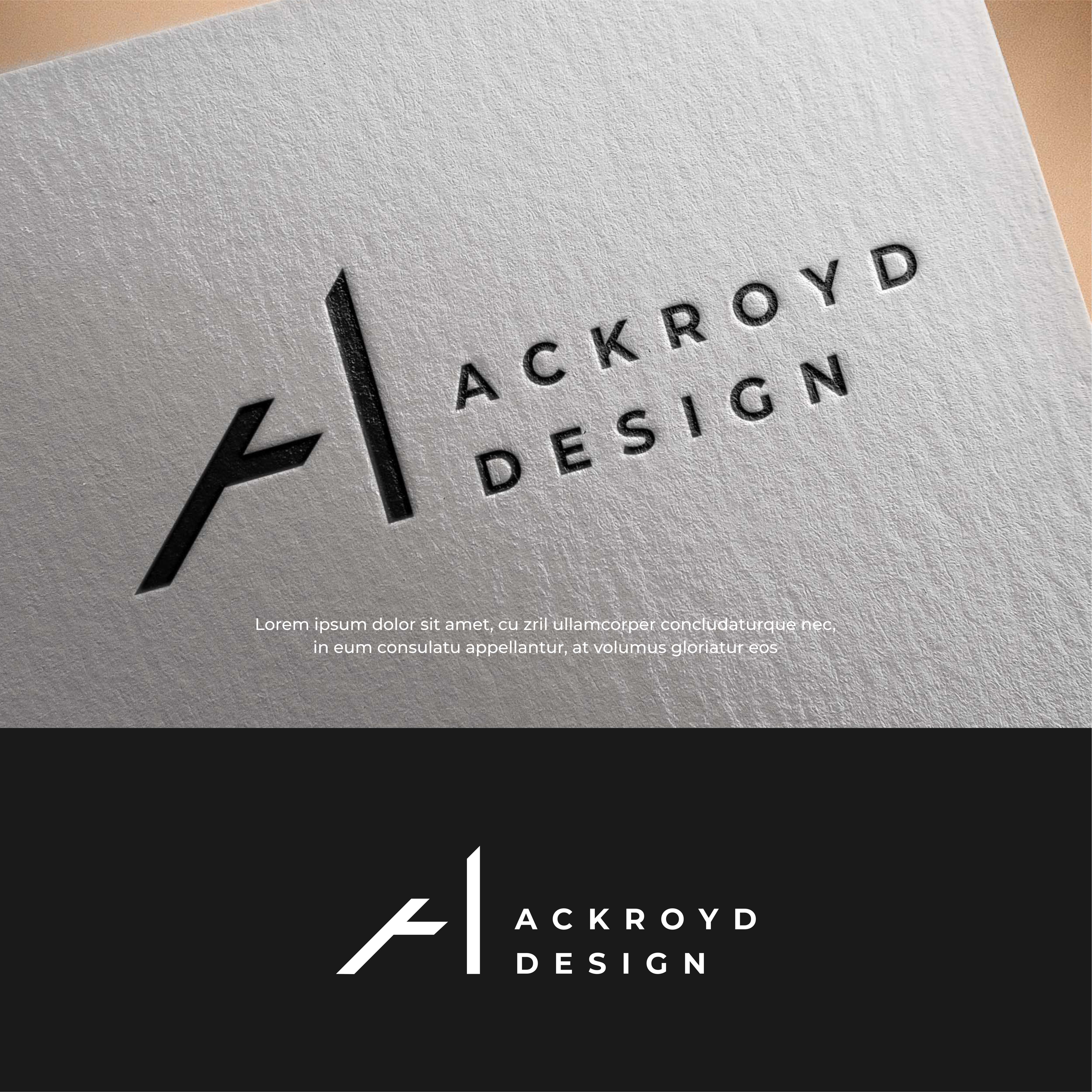 Logo Design by Zimo Design for Ackroyd Design | Design #26986423