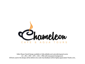 Chameleon Cafe & Aqua Tours | Logo Design by MagicMan 3