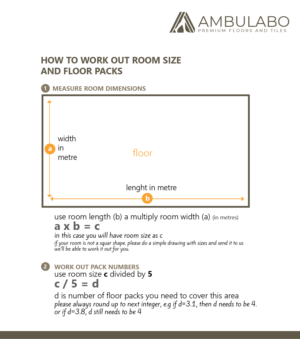 Determining number of boxes of planks of flooring for a room | Diseño Gráfico por Creative Shots Studio