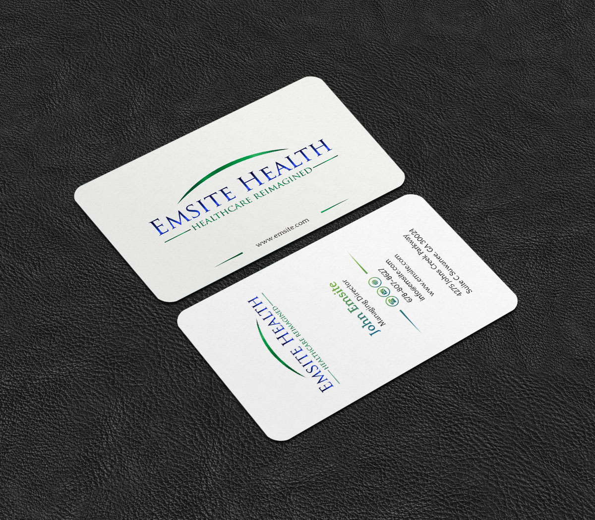 Business Card Design by INDIAN_Ashok for Emsite Health | Design #26996143