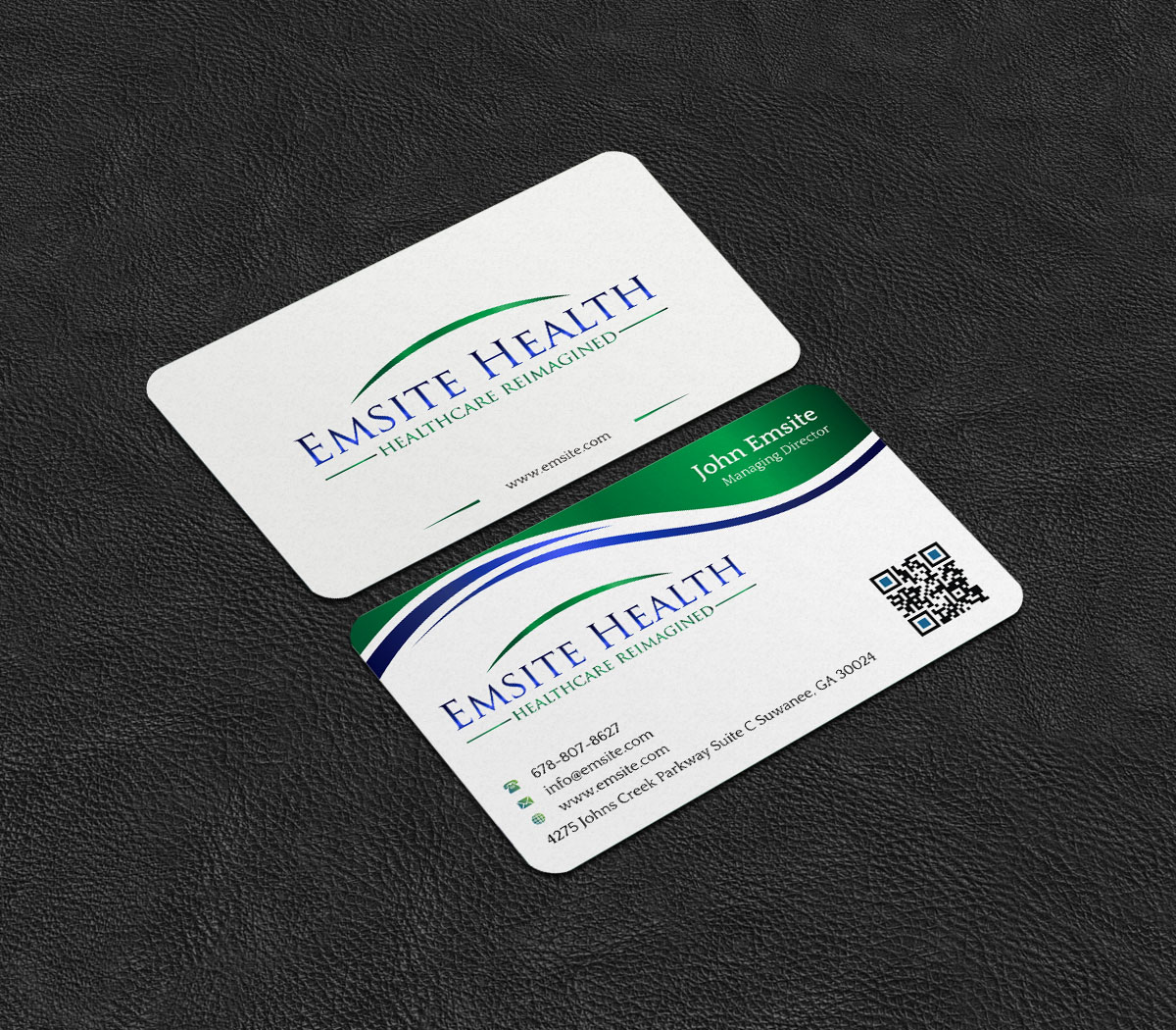 Business Card Design by INDIAN_Ashok for Emsite Health | Design #26996145