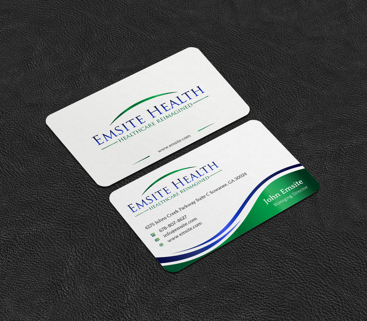 Business Card Design by INDIAN_Ashok for Emsite Health | Design #26996146