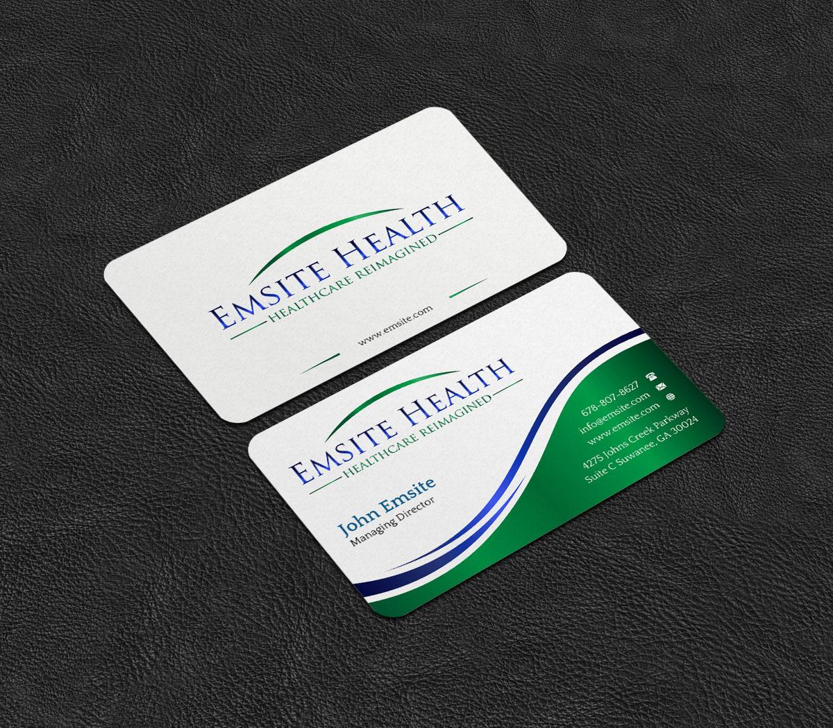 Business Card Design by INDIAN_Ashok for Emsite Health | Design #26996147