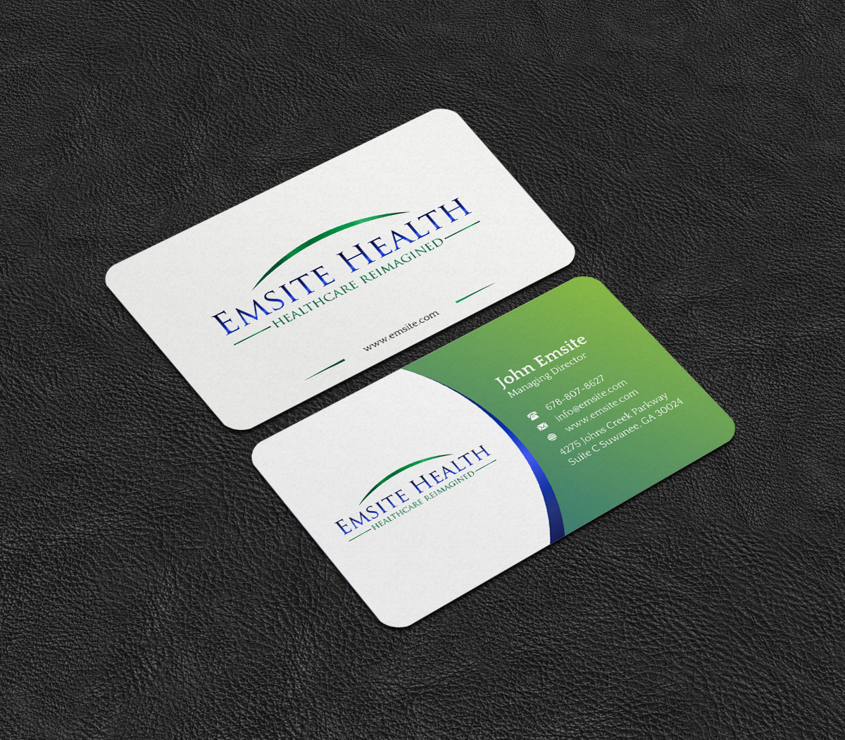 Business Card Design by INDIAN_Ashok for Emsite Health | Design #26996148