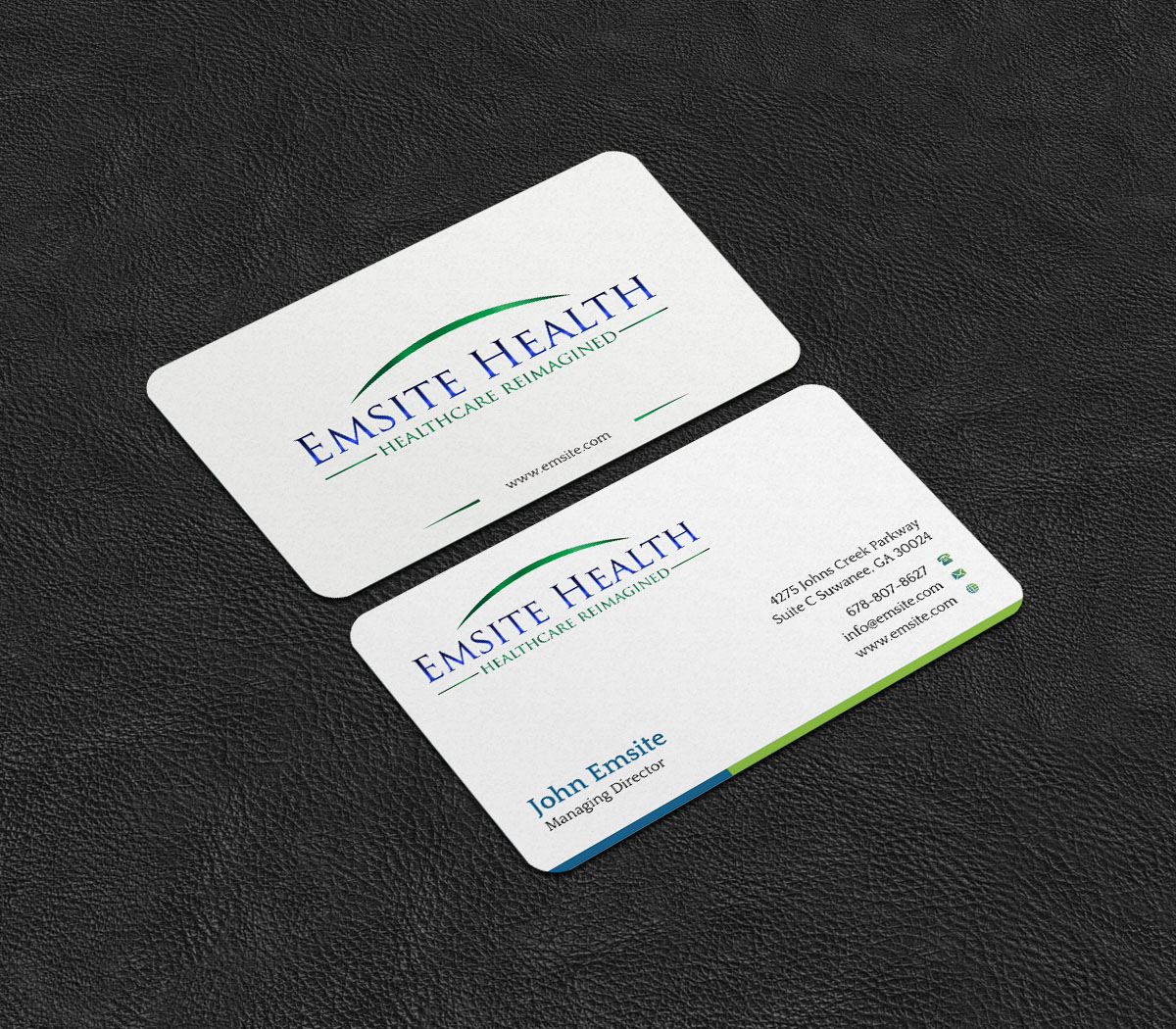 Business Card Design by INDIAN_Ashok for Emsite Health | Design #26996149