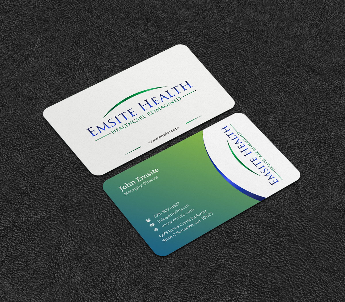 Business Card Design by INDIAN_Ashok for Emsite Health | Design #26996151