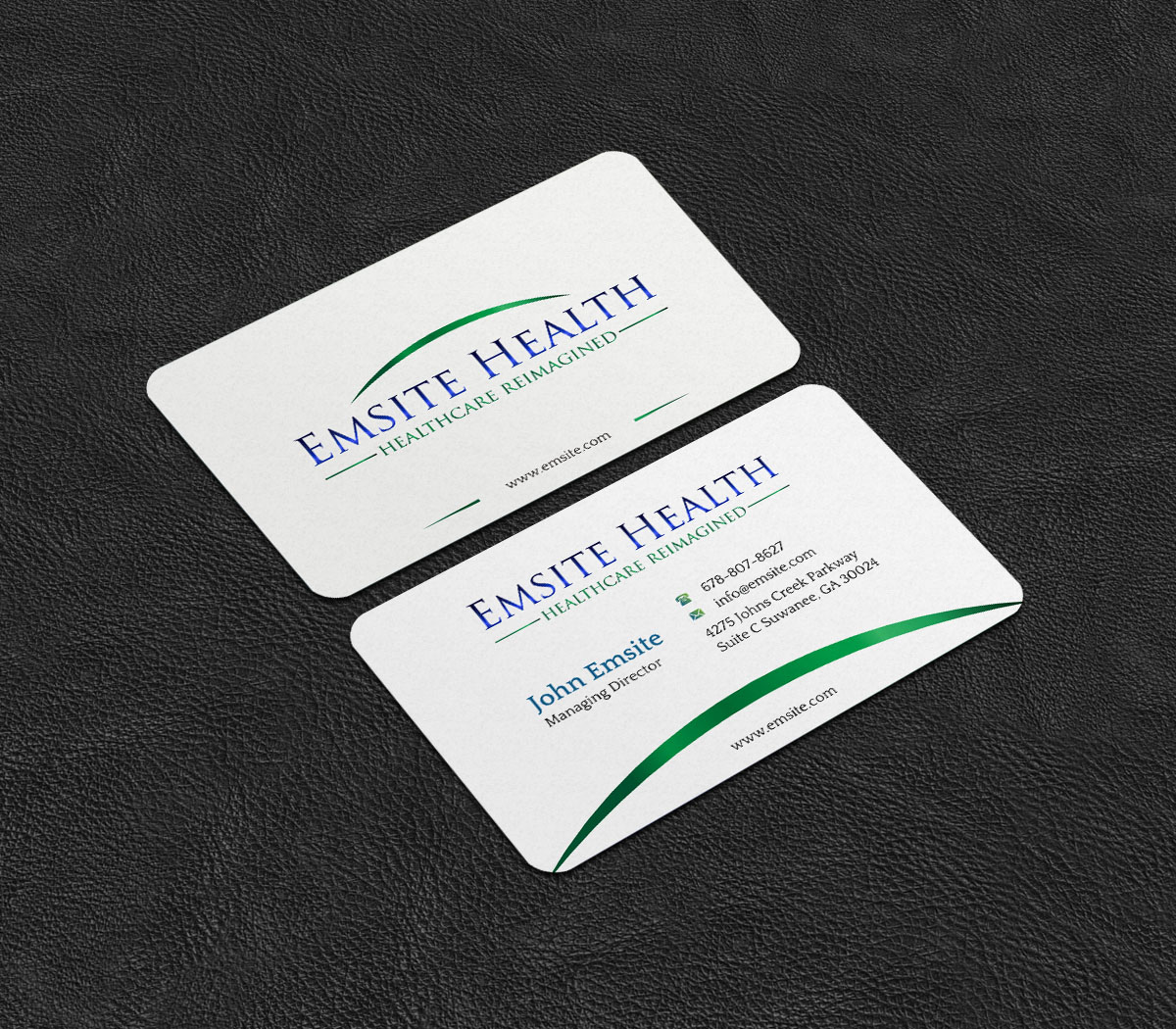 Business Card Design by INDIAN_Ashok for Emsite Health | Design #26996153
