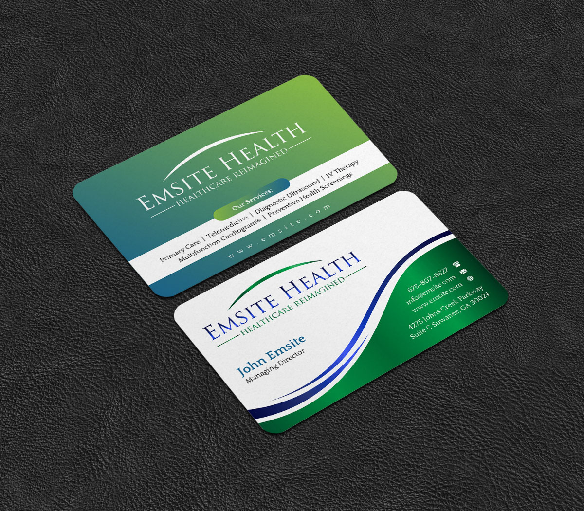 Business Card Design by INDIAN_Ashok for Emsite Health | Design #26996158