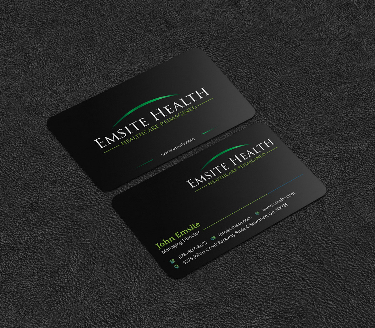 Business Card Design by INDIAN_Ashok for Emsite Health | Design #26996170