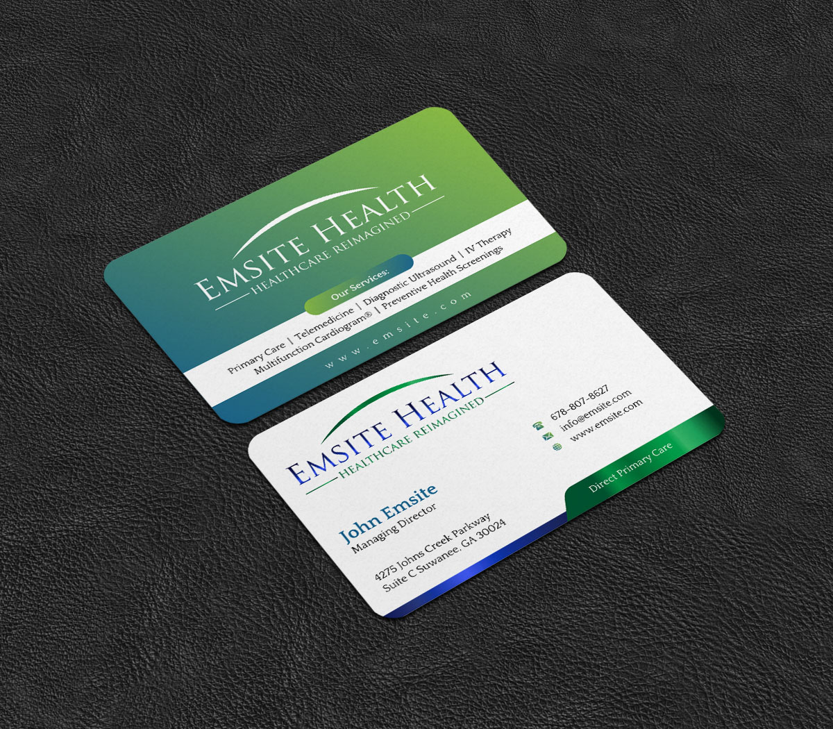 Business Card Design by INDIAN_Ashok for Emsite Health | Design #26996172