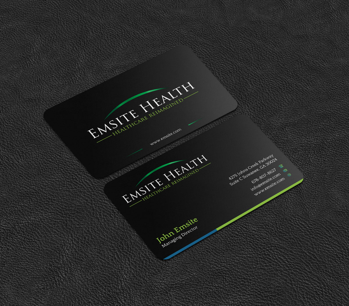 Business Card Design by INDIAN_Ashok for Emsite Health | Design #26996175