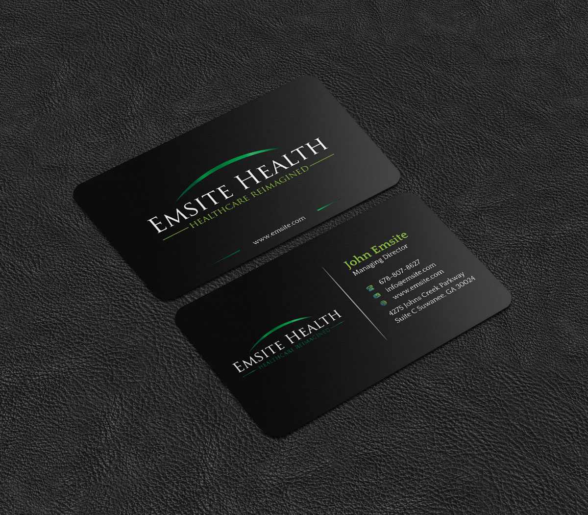 Business Card Design by INDIAN_Ashok for Emsite Health | Design #26996178