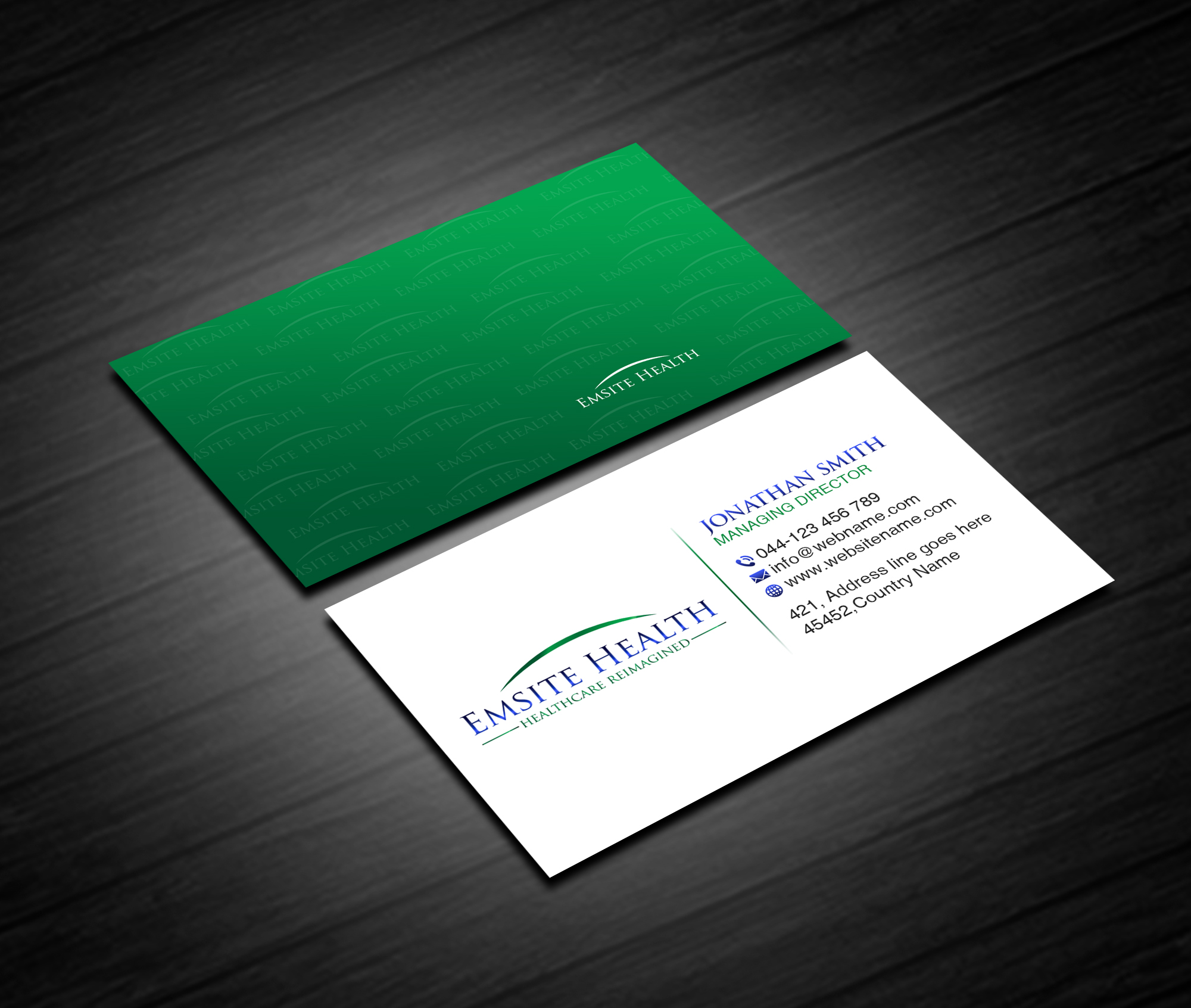 Business Card Design by Creations Box 2015 for Emsite Health | Design #26989703