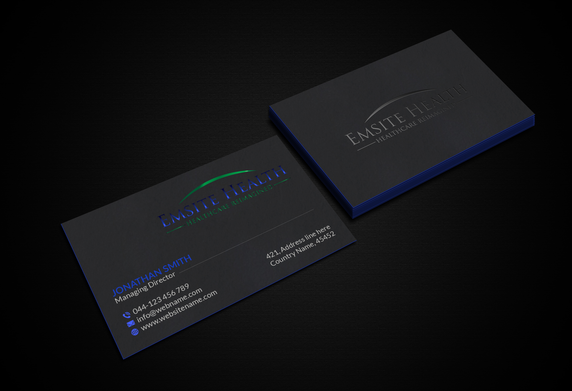 Business Card Design by Creations Box 2015 for Emsite Health | Design #26989709
