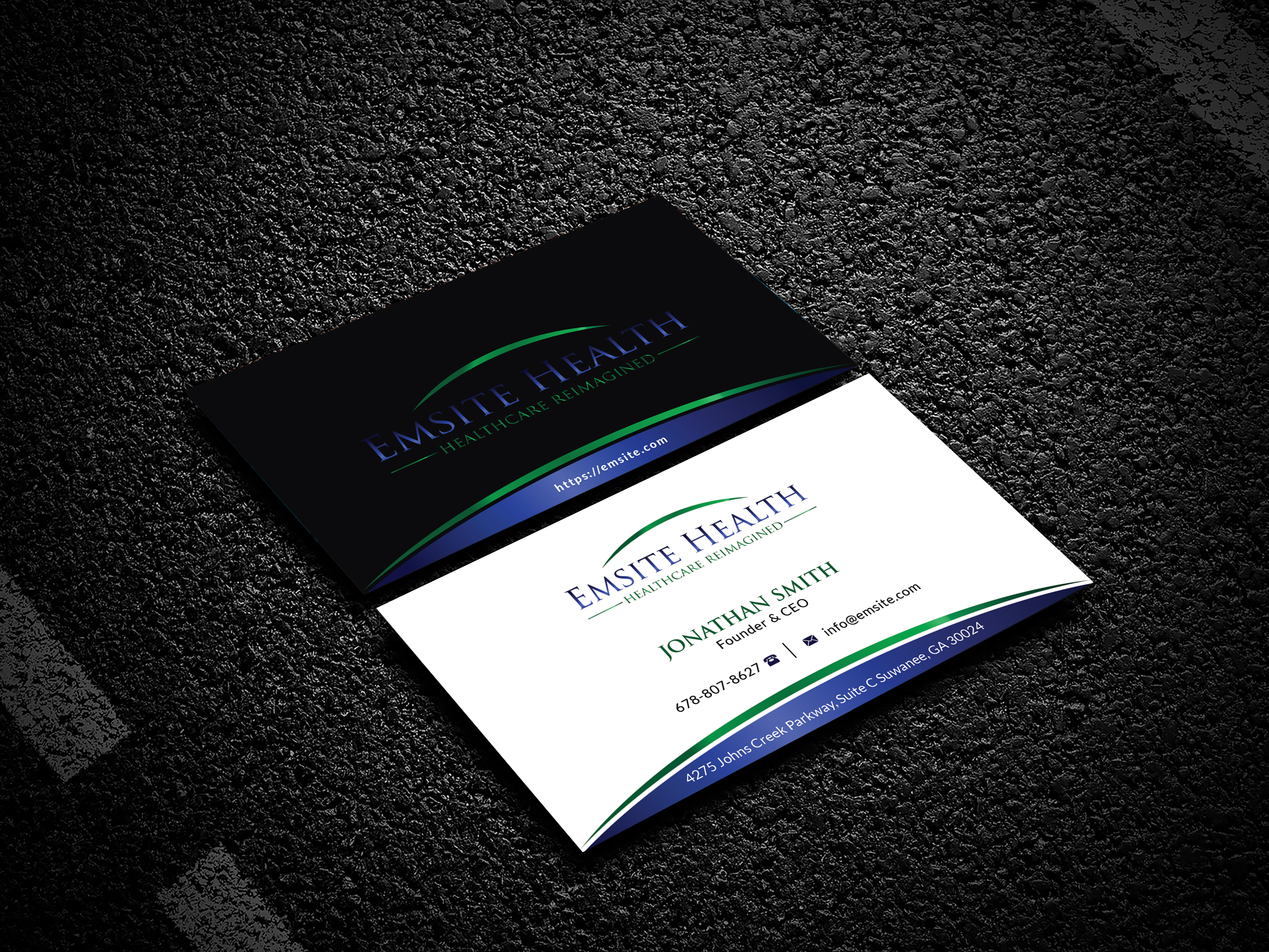 Business Card Design by Bold Pixels for Emsite Health | Design #26992378