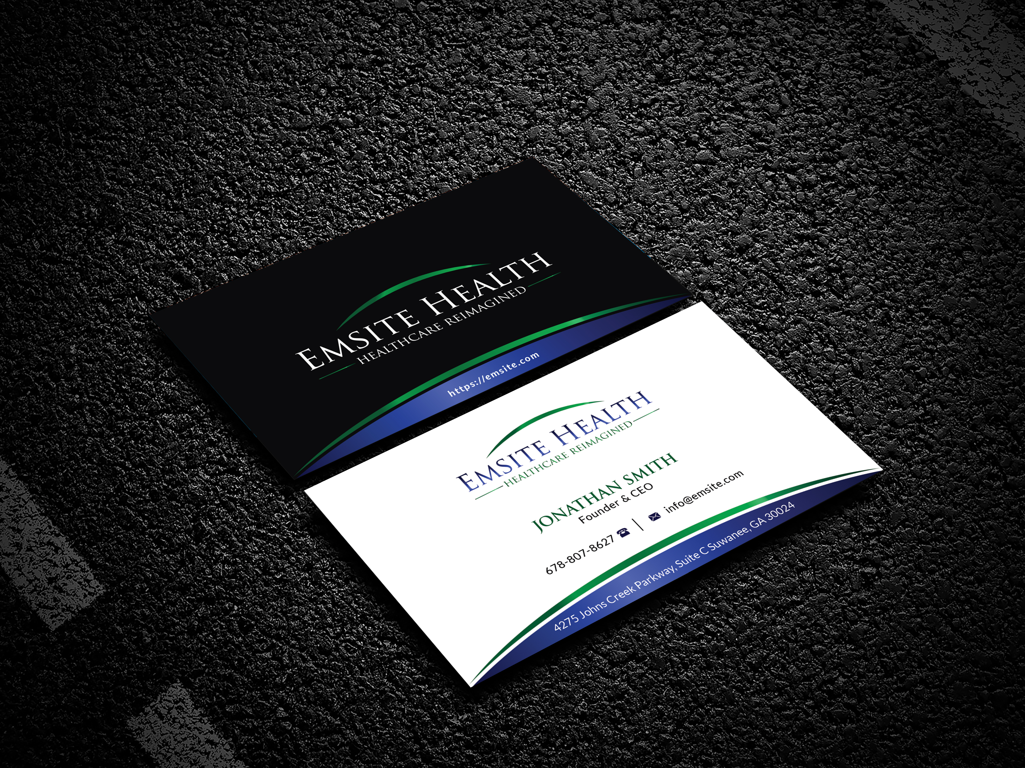 Business Card Design by Bold Pixels for Emsite Health | Design #26992379