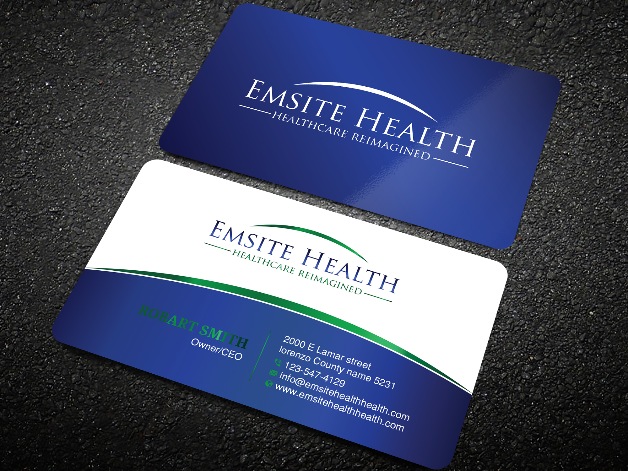 Business Card Design by Uttom 2 for Emsite Health | Design #26998004