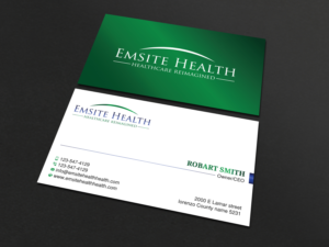 Business Card Design by Uttom 2 for Emsite Health | Design: #26998005