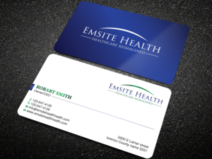 Business Card Design by Uttom 2 for Emsite Health | Design: #26998025
