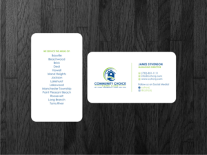 Community Choice Home Care Business Cards | Design de Carte de Visite par Atvento Graphics