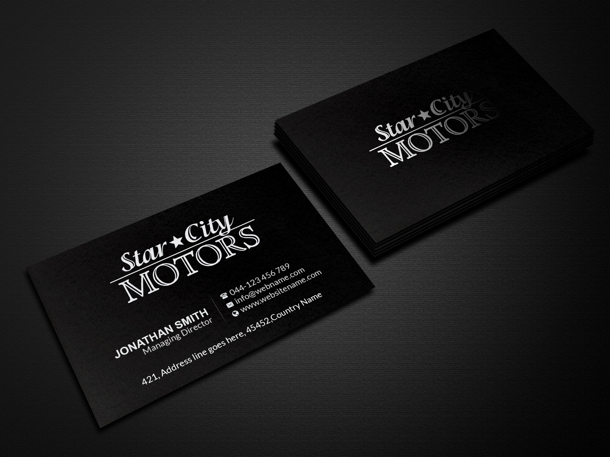 Business Card Design by Creations Box 2015 for STAR CITY MOTORS | Design #26994838