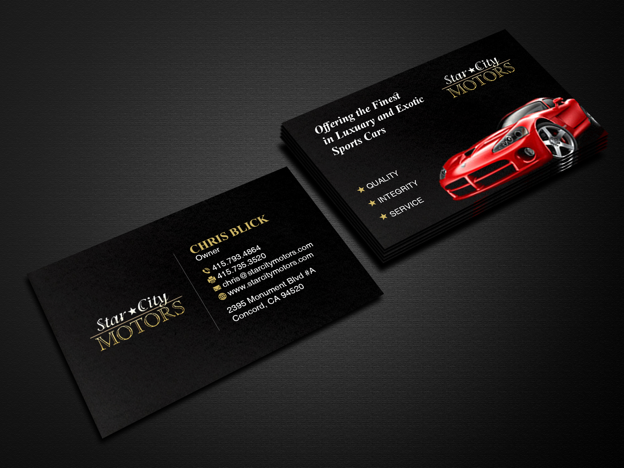 Business Card Design by Creations Box 2015 for STAR CITY MOTORS | Design #26999908