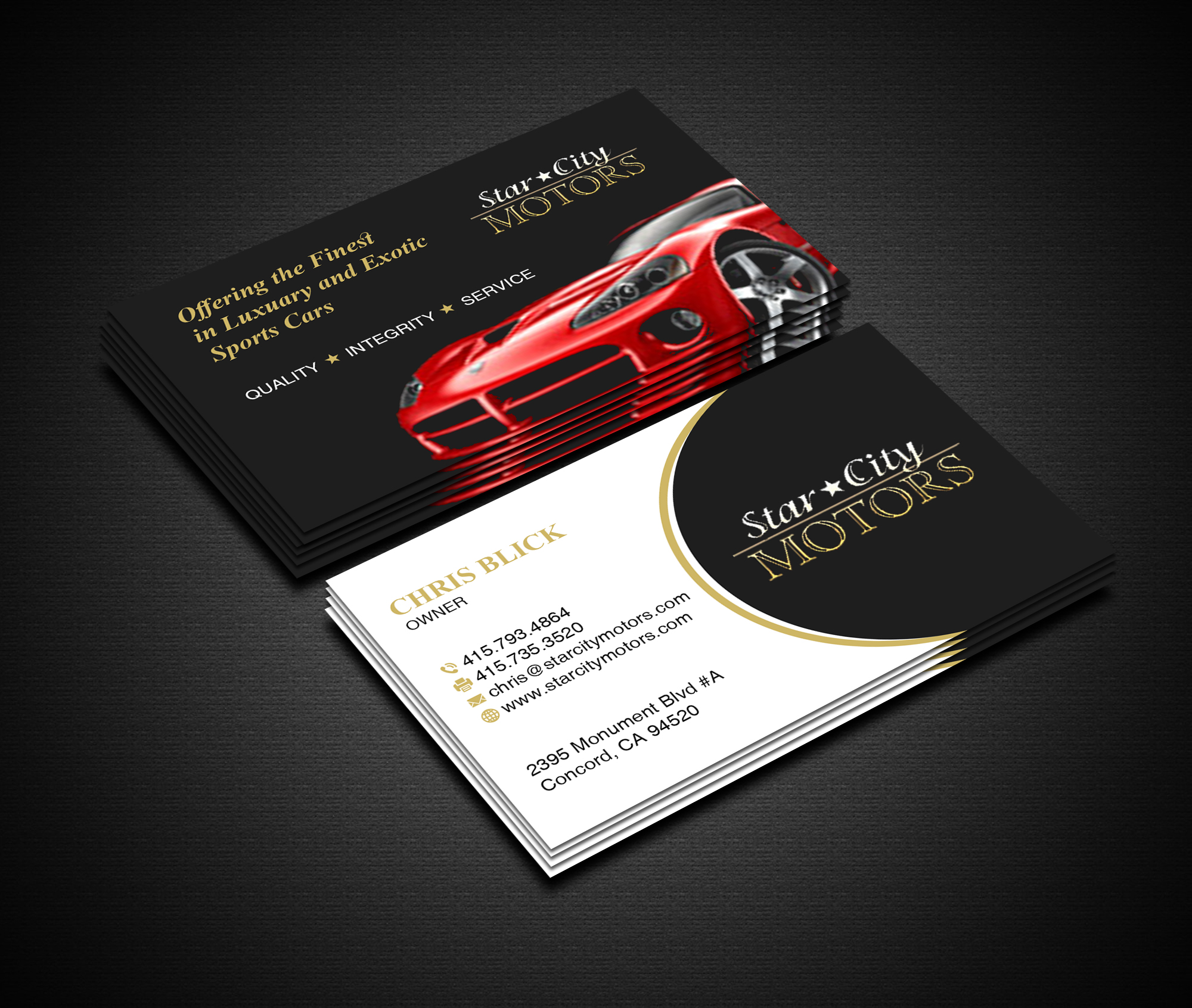 Business Card Design by Creations Box 2015 for STAR CITY MOTORS | Design #26999927