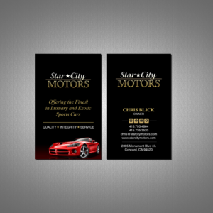 Business Card Design by Creations Box 2015 for STAR CITY MOTORS | Design: #26999937