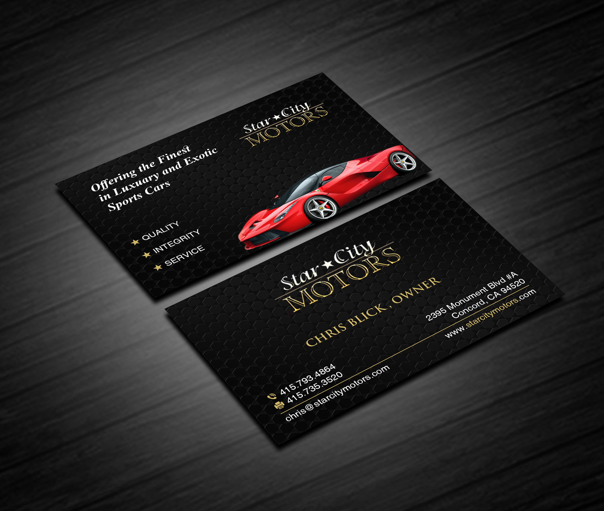 Design de Carte de Visite par Creations Box 2015 pour STAR CITY MOTORS | Design #27009251