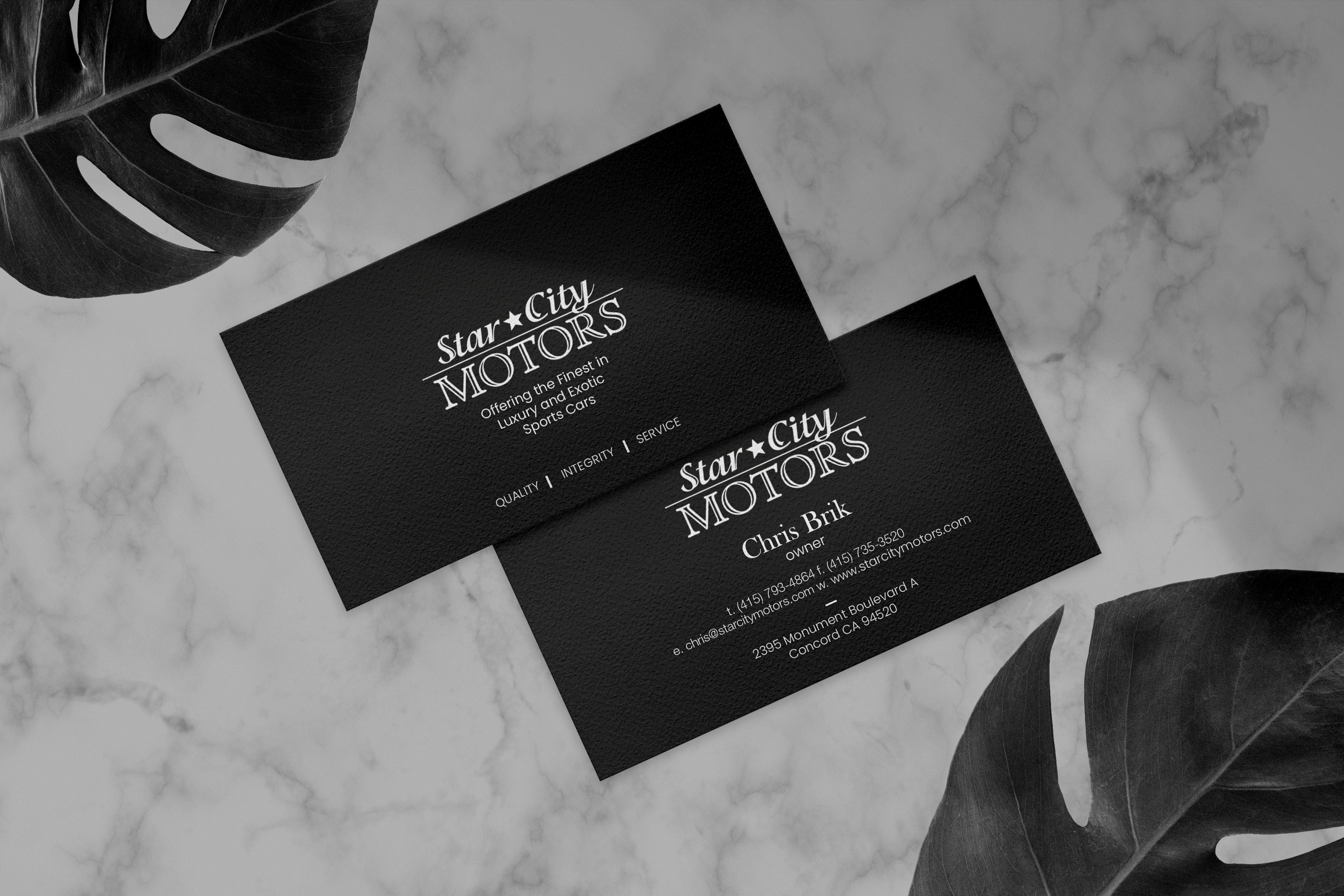 Business Card Design by SyncFuse™ Solutions for STAR CITY MOTORS | Design #26992648