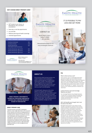 Flyer-Design von pb für Emsite Health | Design #26991702