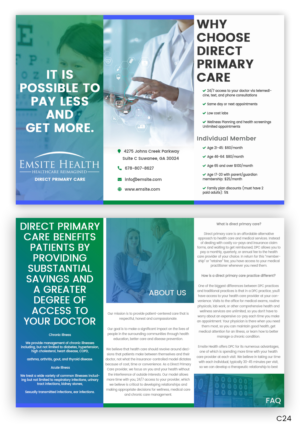 Design de Flyer par pb pour Emsite Health | Design : #26992064
