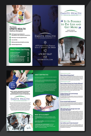 Design de Flyer par Deziners Zone pour Emsite Health | Design : #26990721