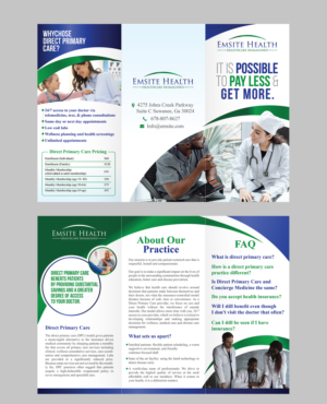 Diseño de Flyer por UZdesigns para Emsite Health | Diseño: #26991576