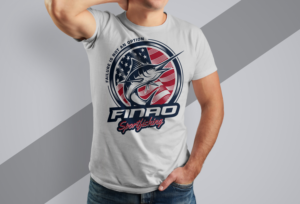 Patriotic Fishing T Shirt Design | Diseño de Camiseta por Ena