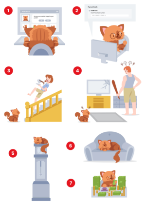 Illustration Design by Hellokuro for this project | Design: #27029080