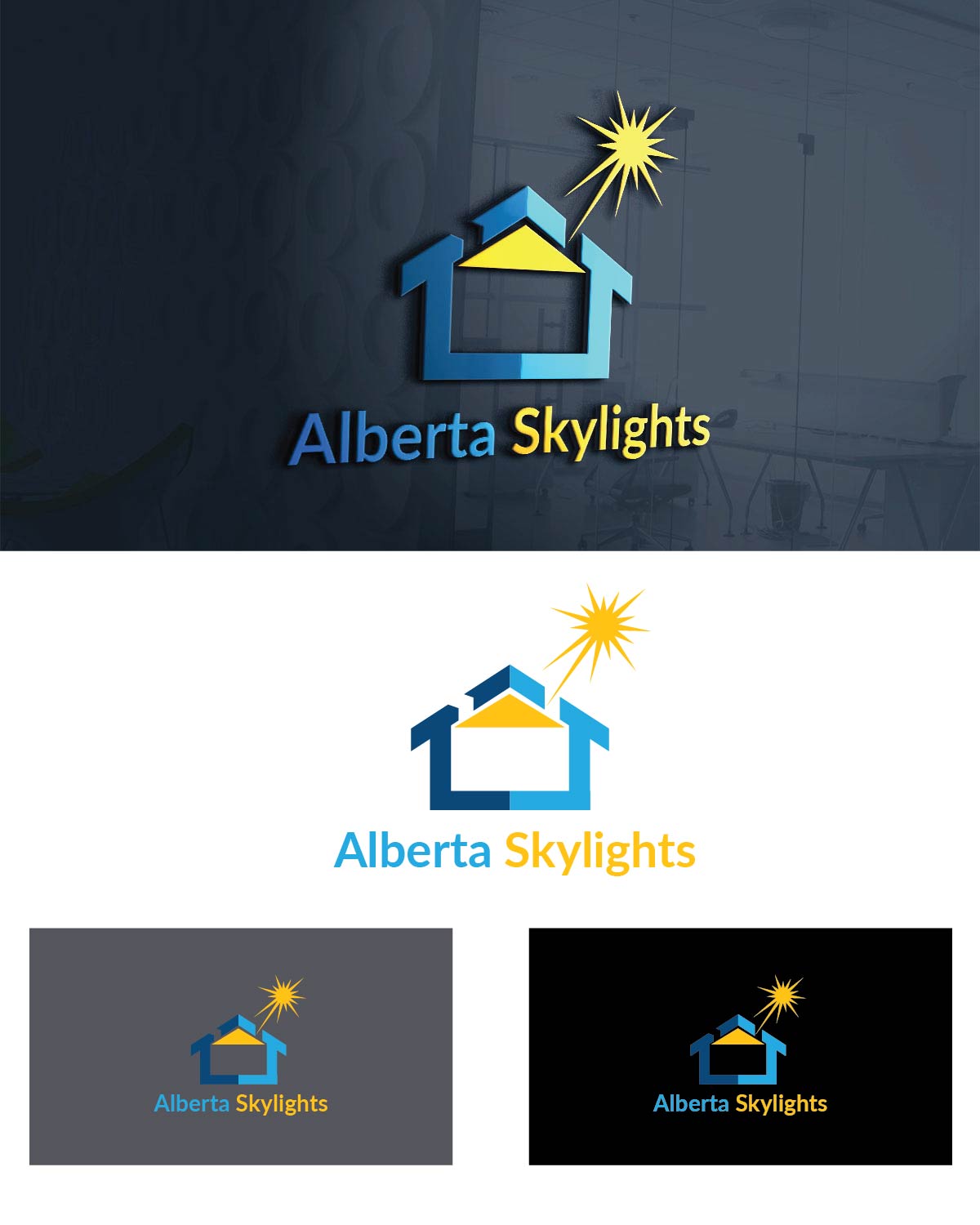 Logo Design by Isnah Logo for Alberta Skylights | Design: #26996079