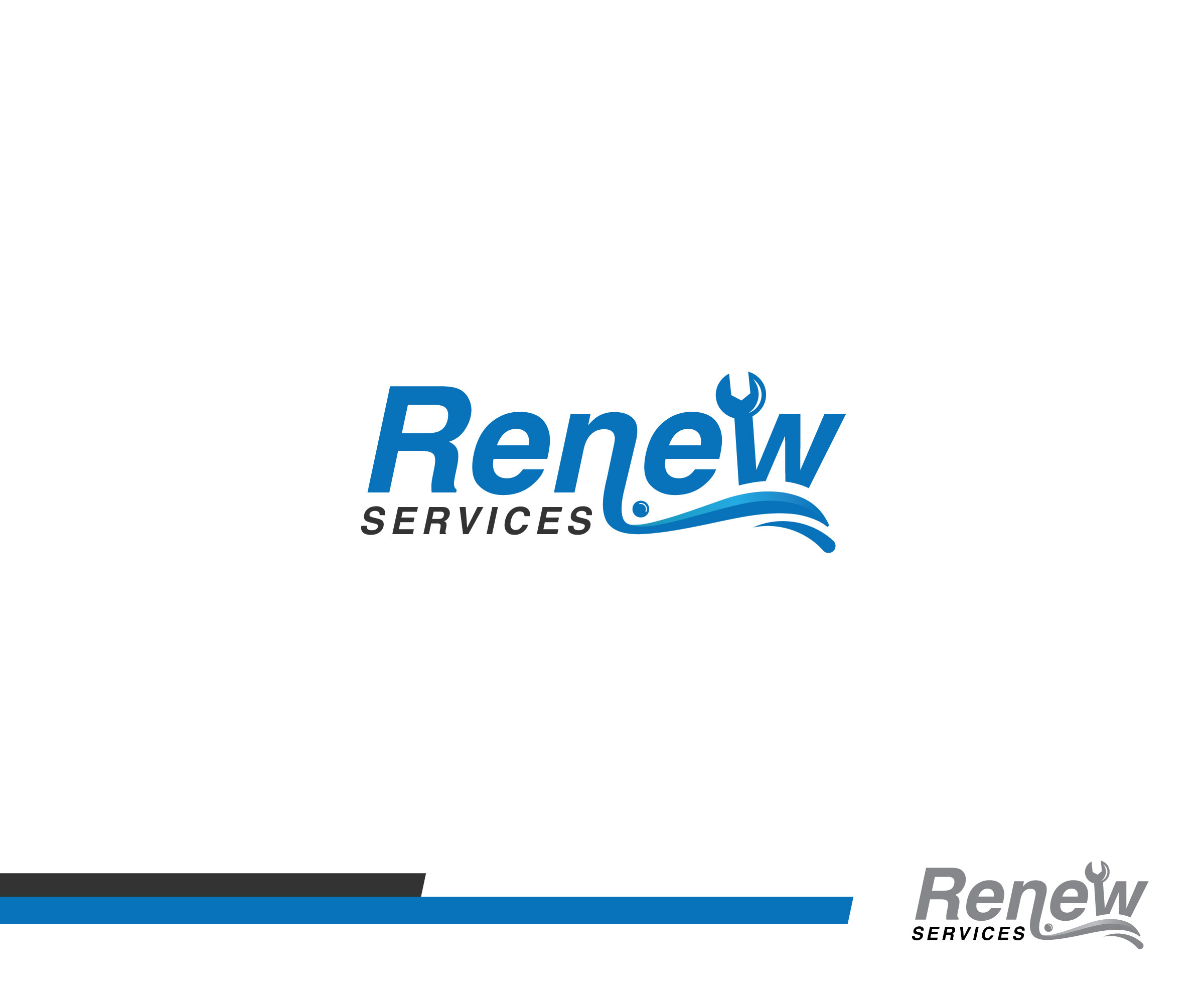 Diseño de Logo por Fat Bat Man para Renew Services Inc. | Diseño #26995159