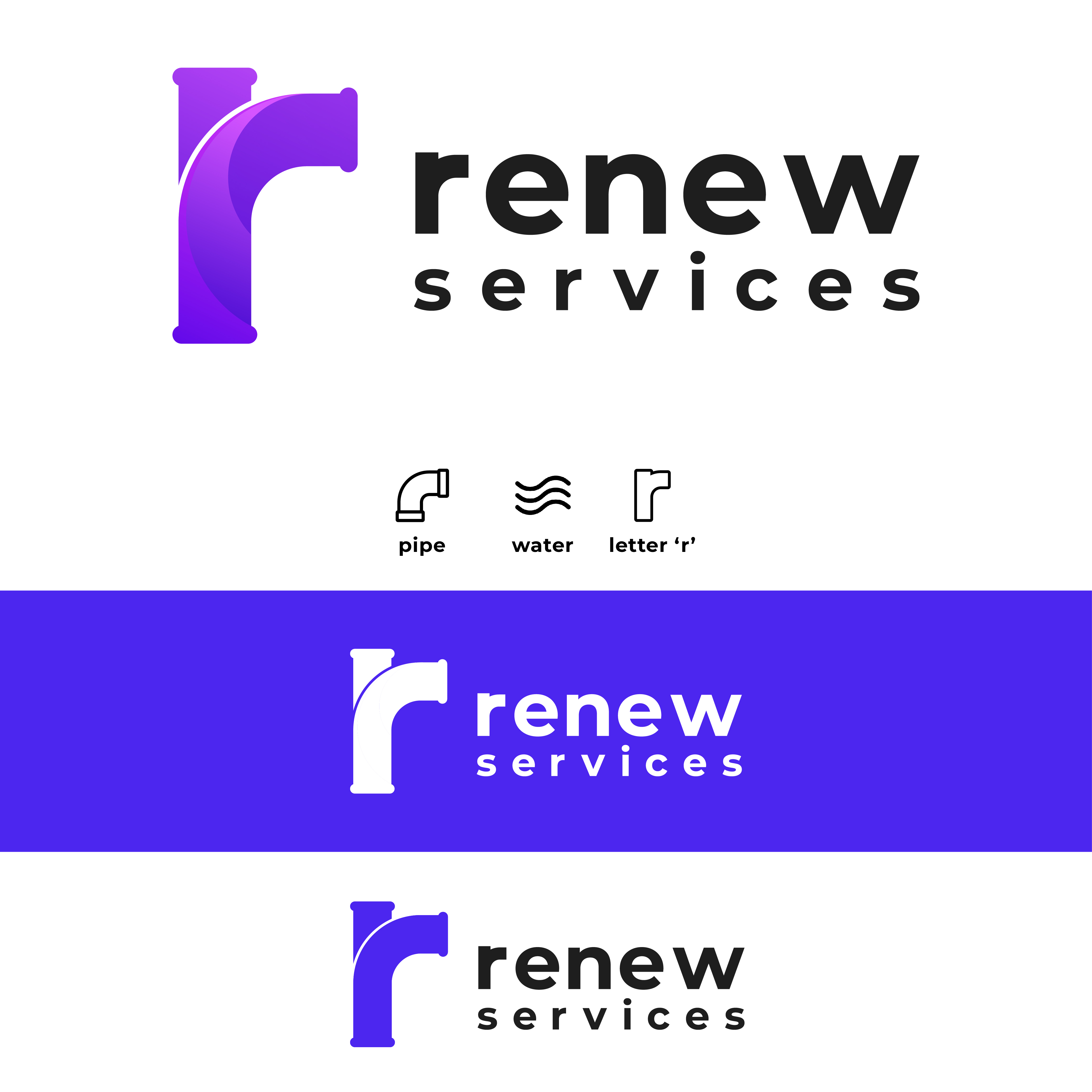 Logo Design by Thaqi for Renew Services Inc. | Design #27017119