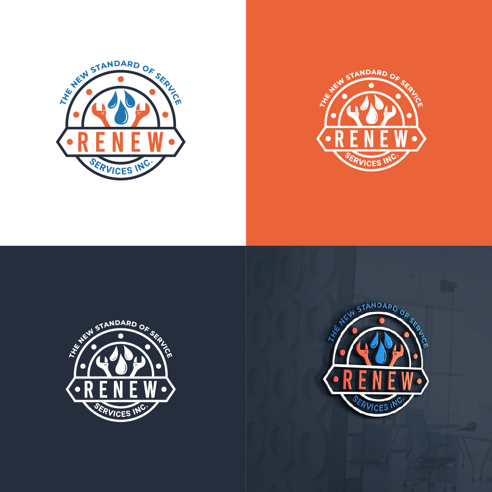 Logo-Design von Tan-D für Renew Services Inc. | Design #27016034