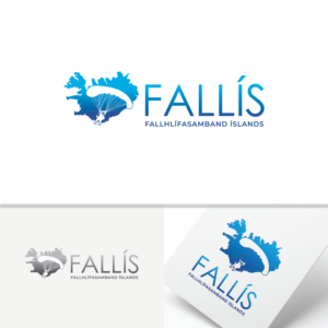FALLÍS / Fallhlífasamband Íslands / Icelandic Parachuting Association | Logo-Design von FourtuneDesign